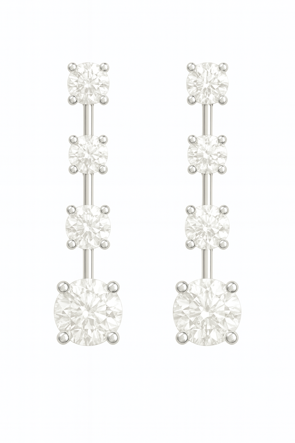 Rianne Graduated Solitaire Drop Earrings