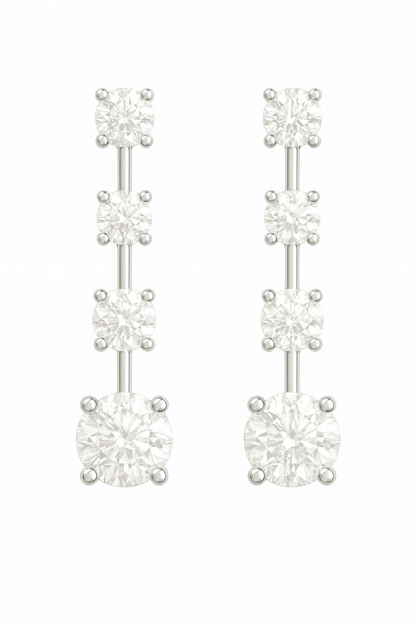 Rianne Graduated Solitaire Drop Earrings