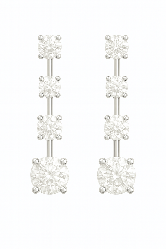 Rianne Graduated Solitaire Drop Earrings