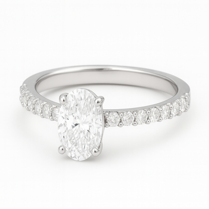 Rianne Oval Diamond Pavé Ring