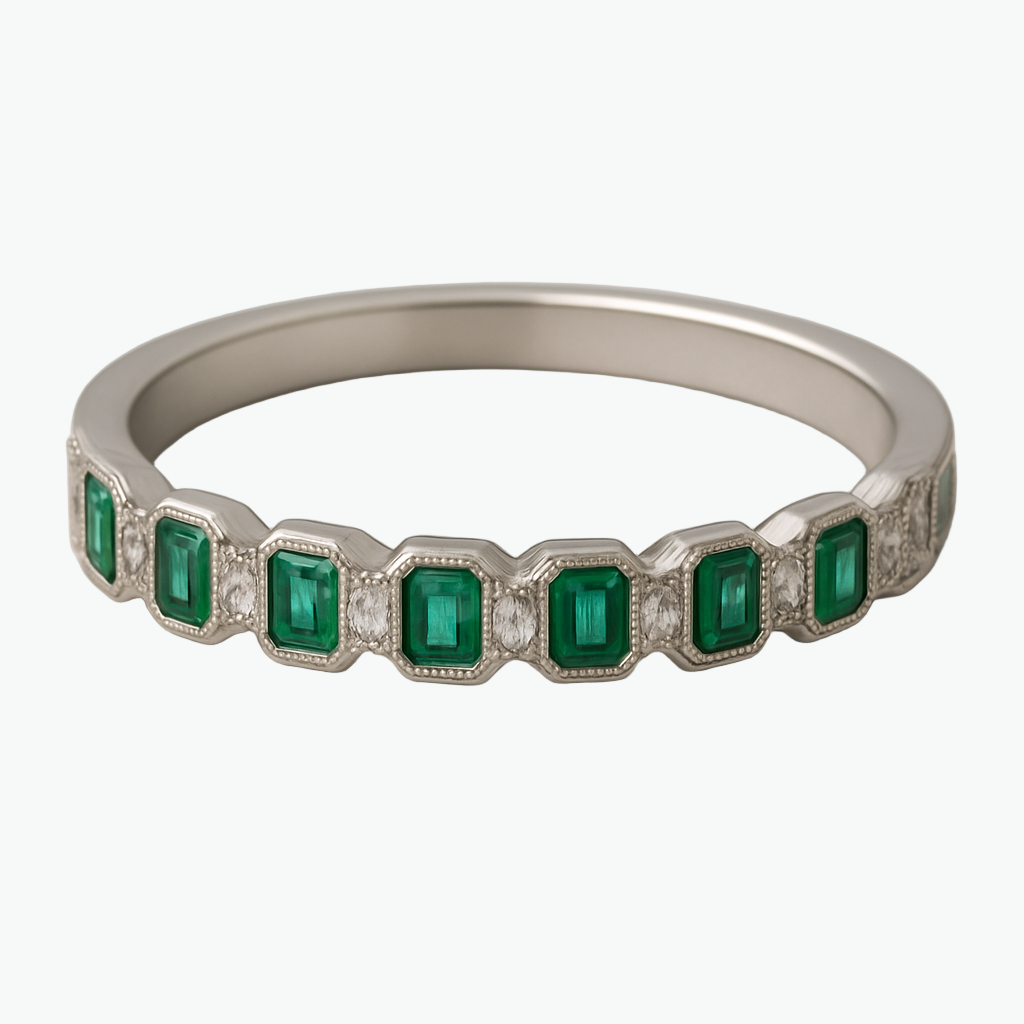 RIANNE Emerald Statement Bangle