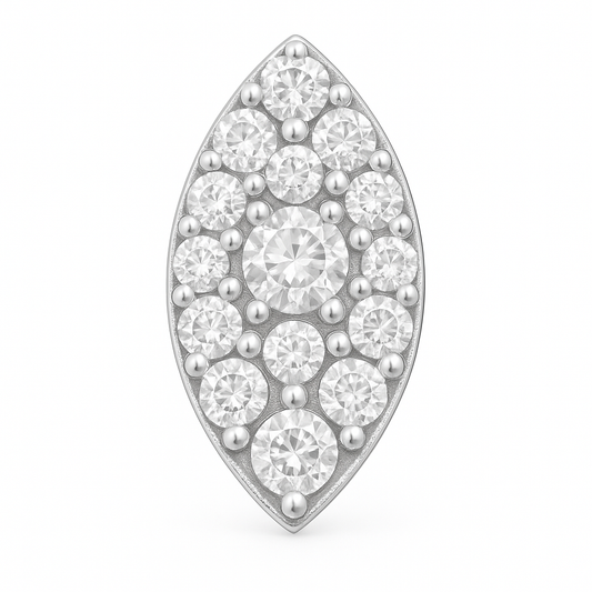 Rianne Marquise Diamond Cluster Nosepin