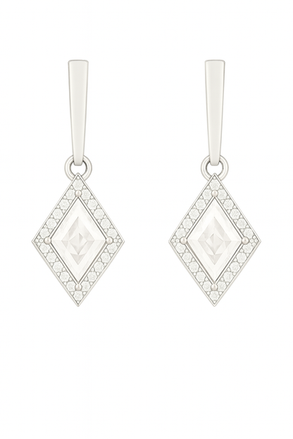 Rianne Diamond Halo Kite Earrings
