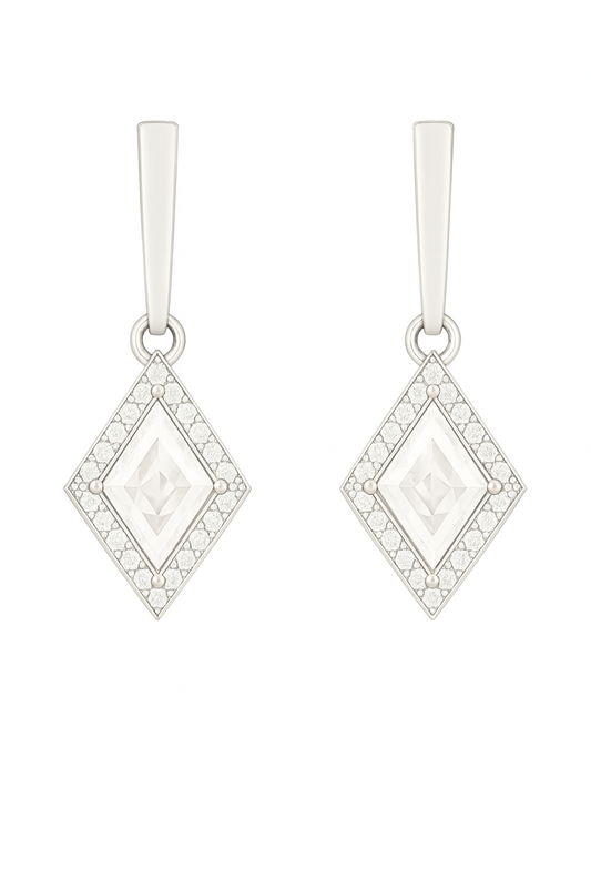 Rianne Diamond Halo Kite Earrings