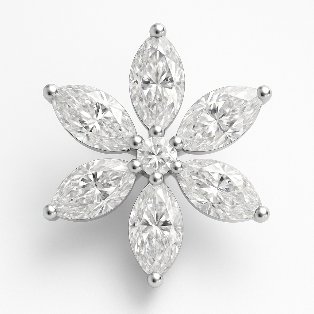 Rianne Floral Diamond Nosepin