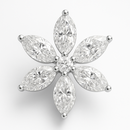 Rianne Floral Diamond Nosepin