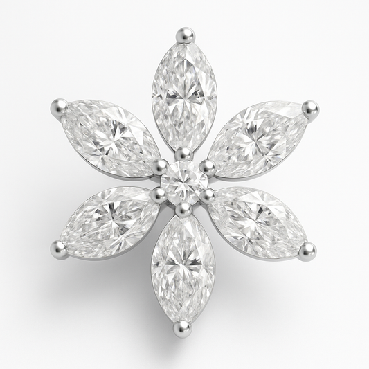 Rianne Floral Diamond Nosepin