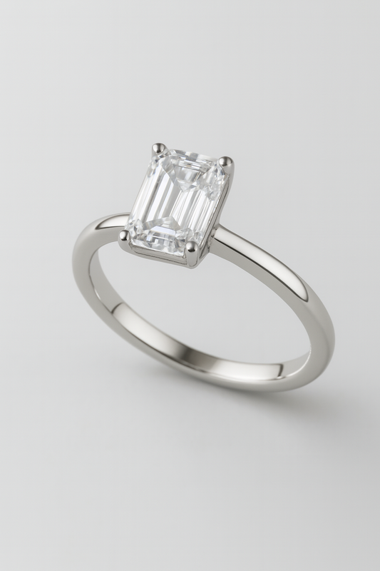 Rianne Emerald-Cut Solitaire Ring
