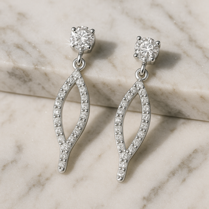 Rianne Marquise Pavé Drop Earrings