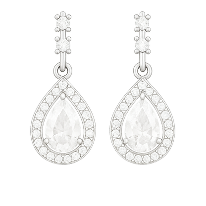 Rianne Regal Halo Drop Earrings