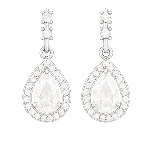 Rianne Regal Halo Drop Earrings