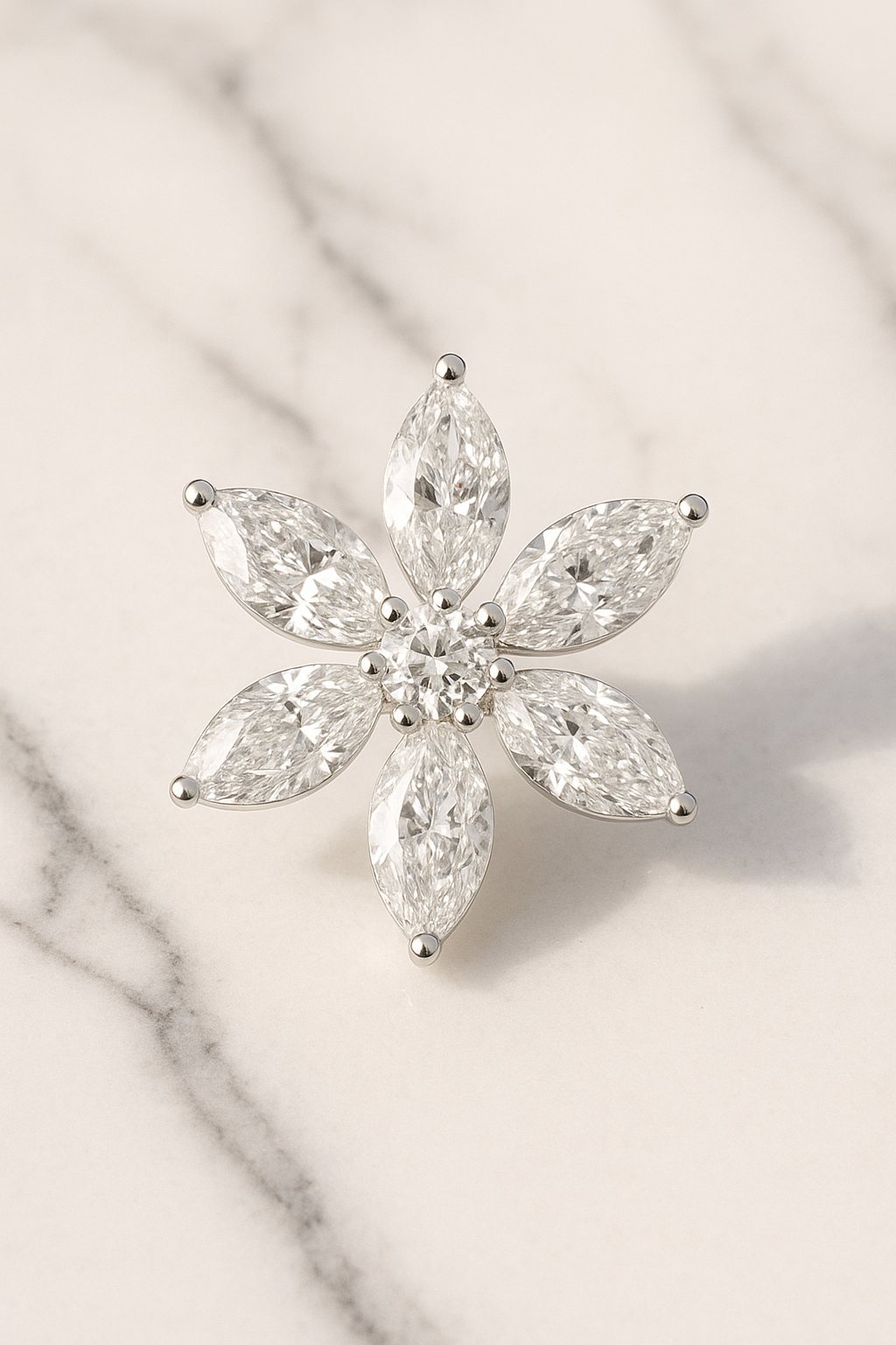 Rianne Floral Diamond Nosepin