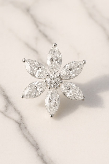 Rianne Floral Diamond Nosepin