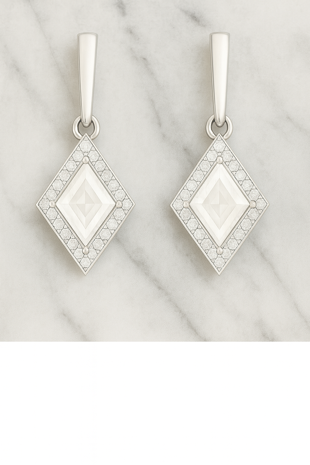 Rianne Diamond Halo Kite Earrings