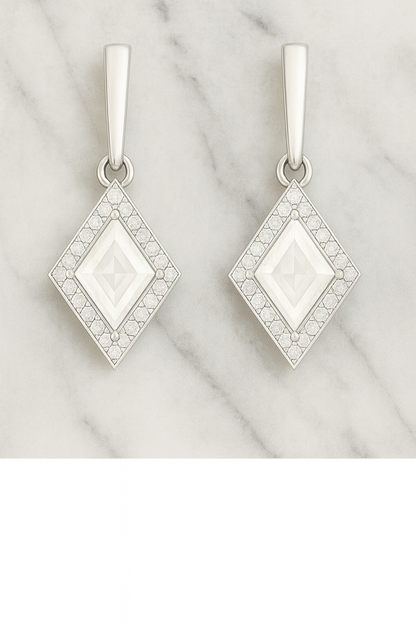 Rianne Diamond Halo Kite Earrings