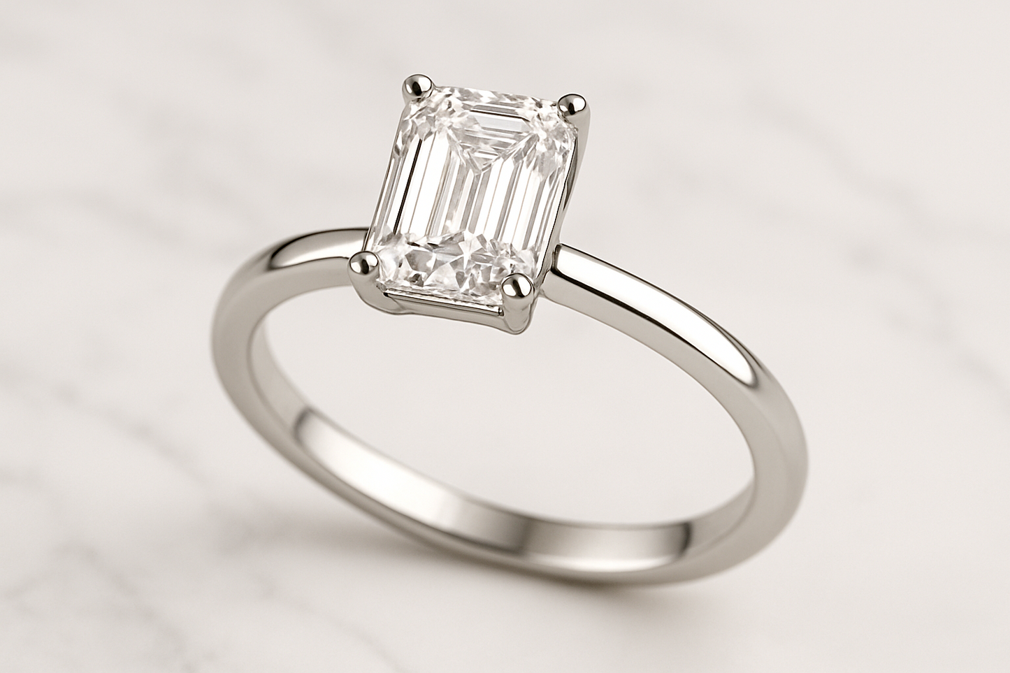Rianne Emerald-Cut Solitaire Ring
