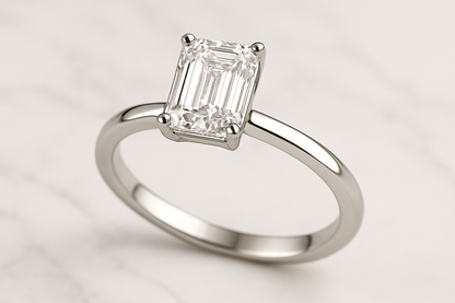 Rianne Emerald-Cut Solitaire Ring