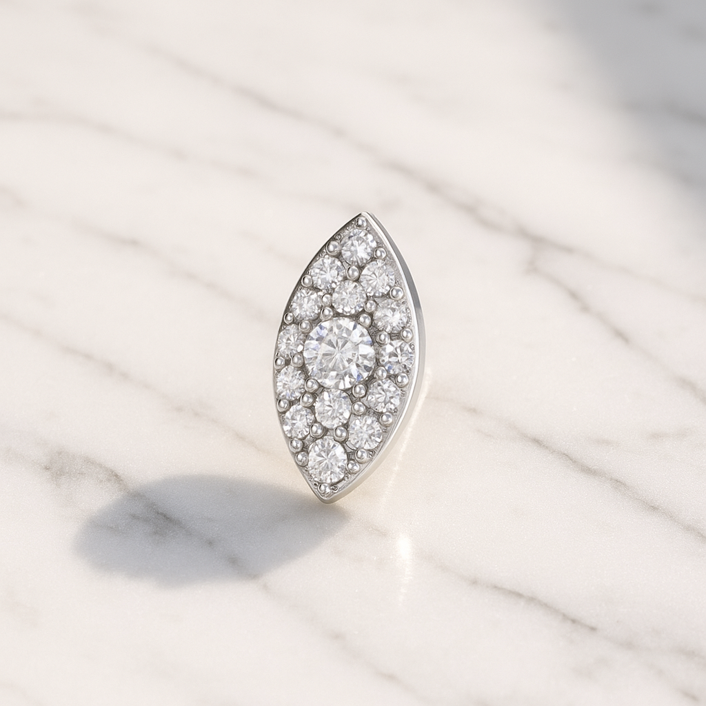 Rianne Marquise Diamond Cluster Nosepin