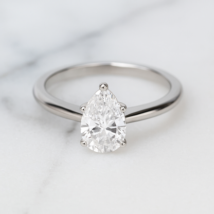 Rianne Pear Solitaire Ring