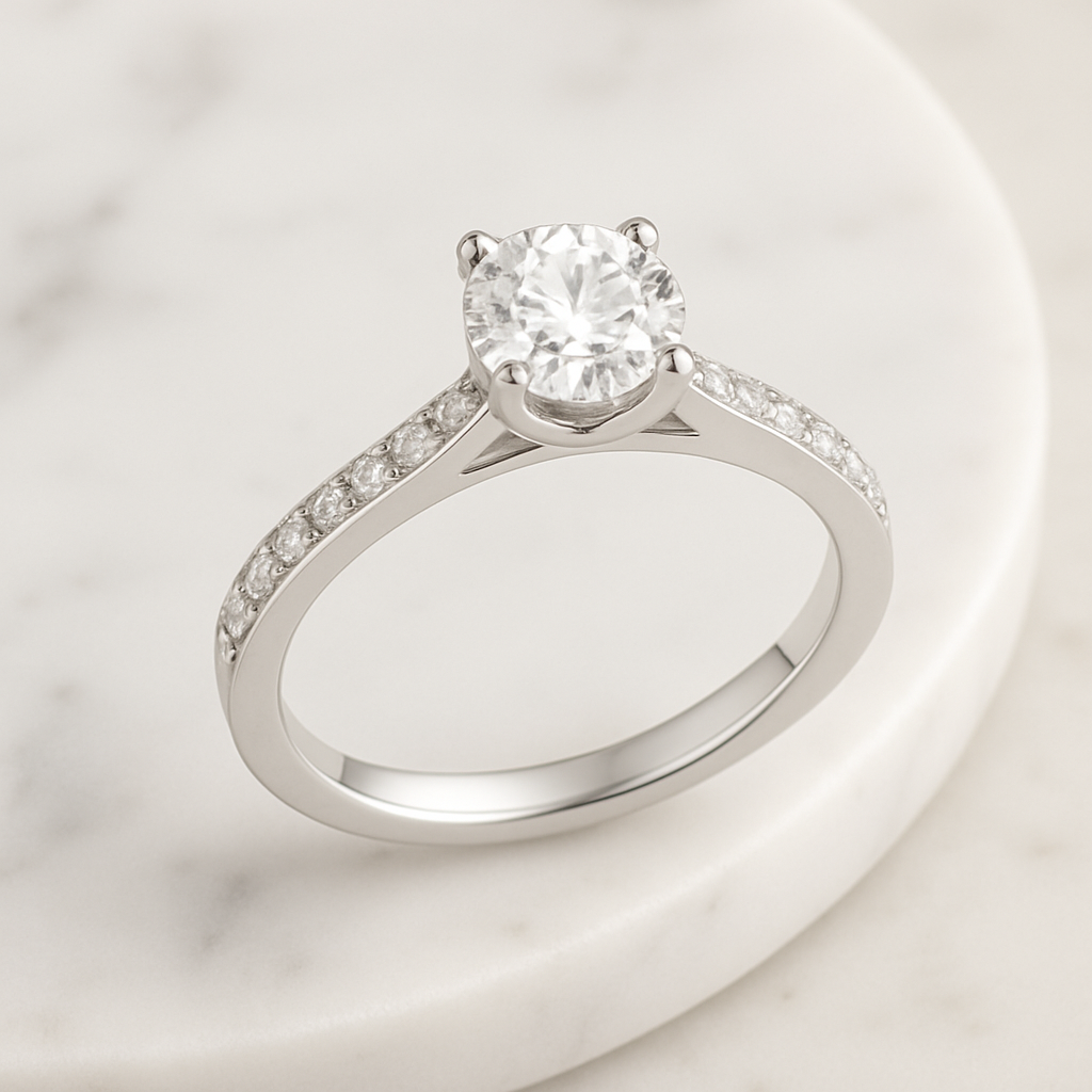 Rianne Classic Split Shank Solitaire Ring