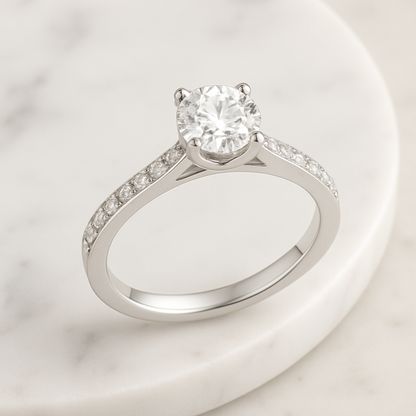 Rianne Classic Split Shank Solitaire Ring