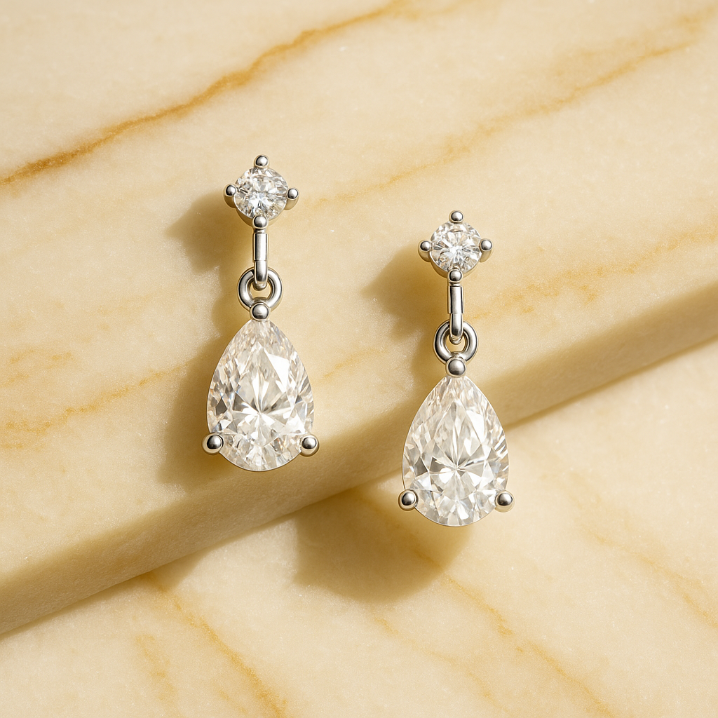 Rianne Baguette Diamond Linear Drops