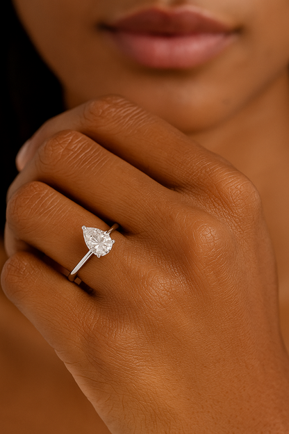 Rianne Pear Solitaire Ring