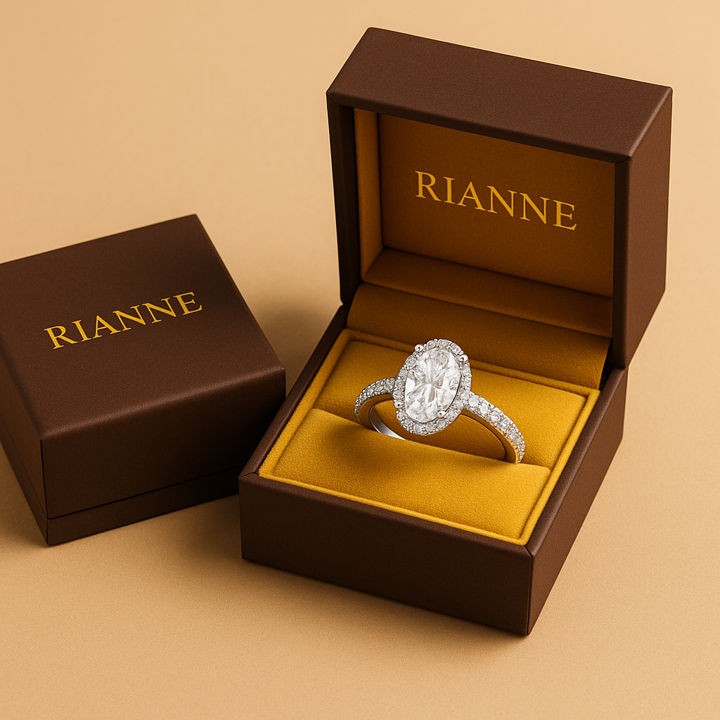 Rianne Oval Diamond Pavé Ring