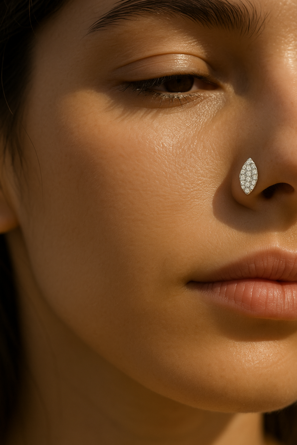 Rianne Marquise Diamond Cluster Nosepin