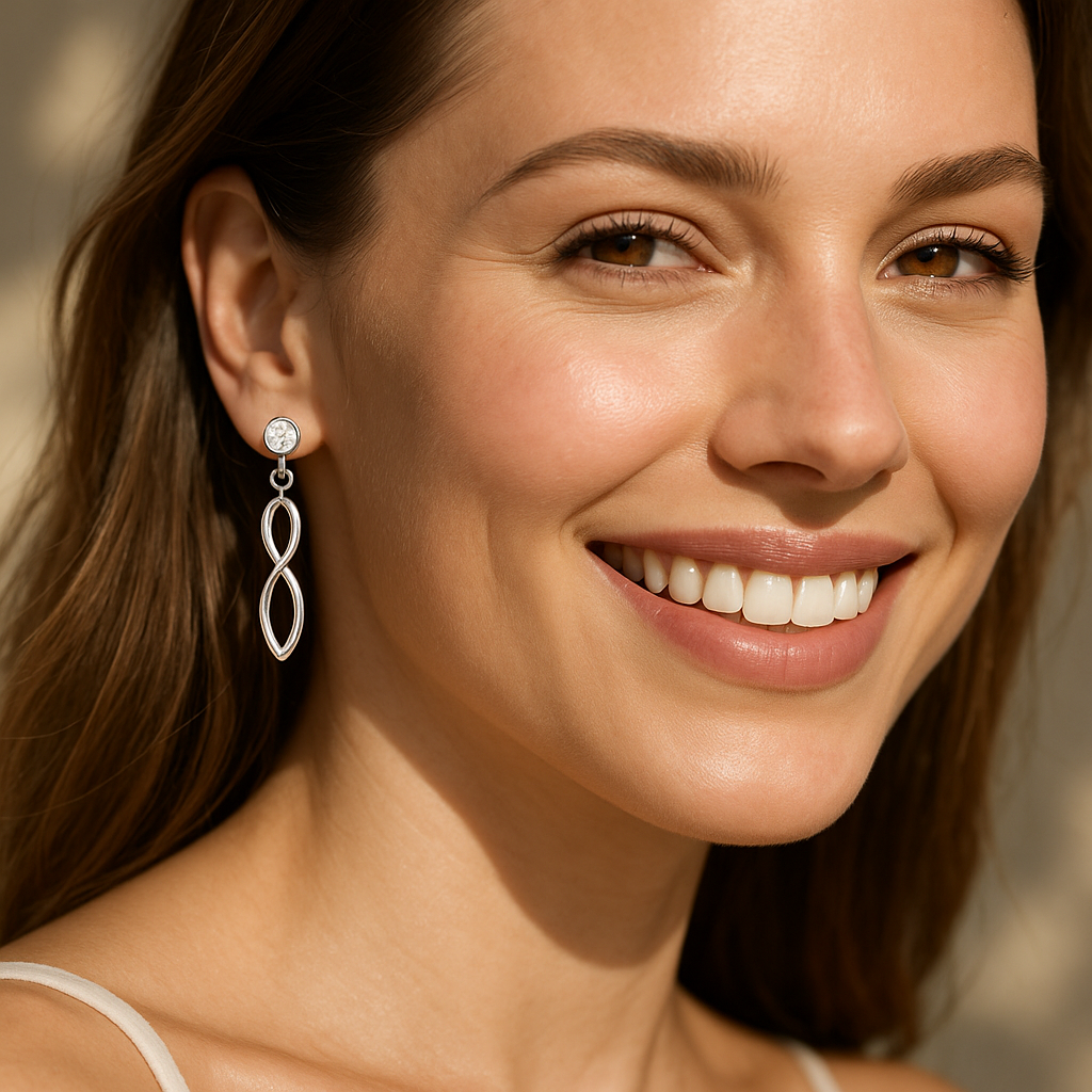 Rianne Infinity Twist Drop Earrings