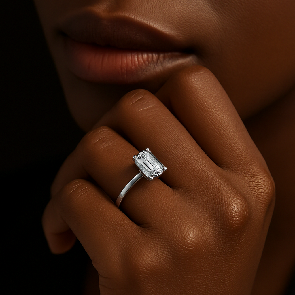 Rianne Emerald-Cut Solitaire Ring