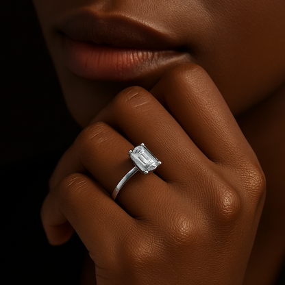 Rianne Emerald-Cut Solitaire Ring