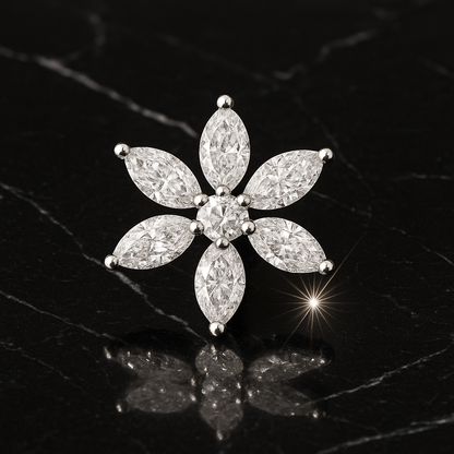 Rianne Floral Diamond Nosepin