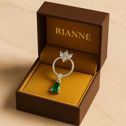 Rianne Emerald Drop Nosepin