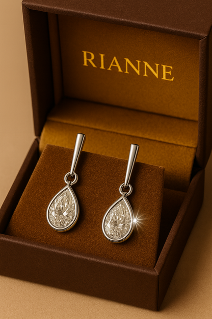 Rianne Classic Teardrop Diamond Earrings