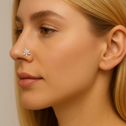 Rianne Floral Diamond Nosepin