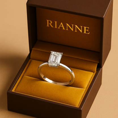 Rianne Emerald-Cut Solitaire Ring
