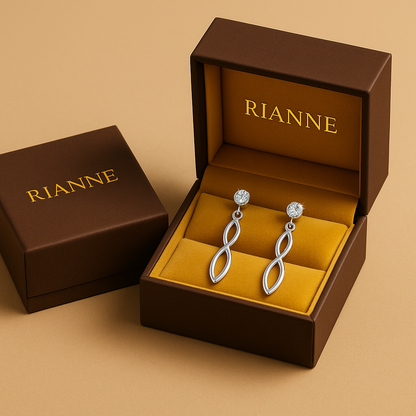 Rianne Infinity Twist Drop Earrings