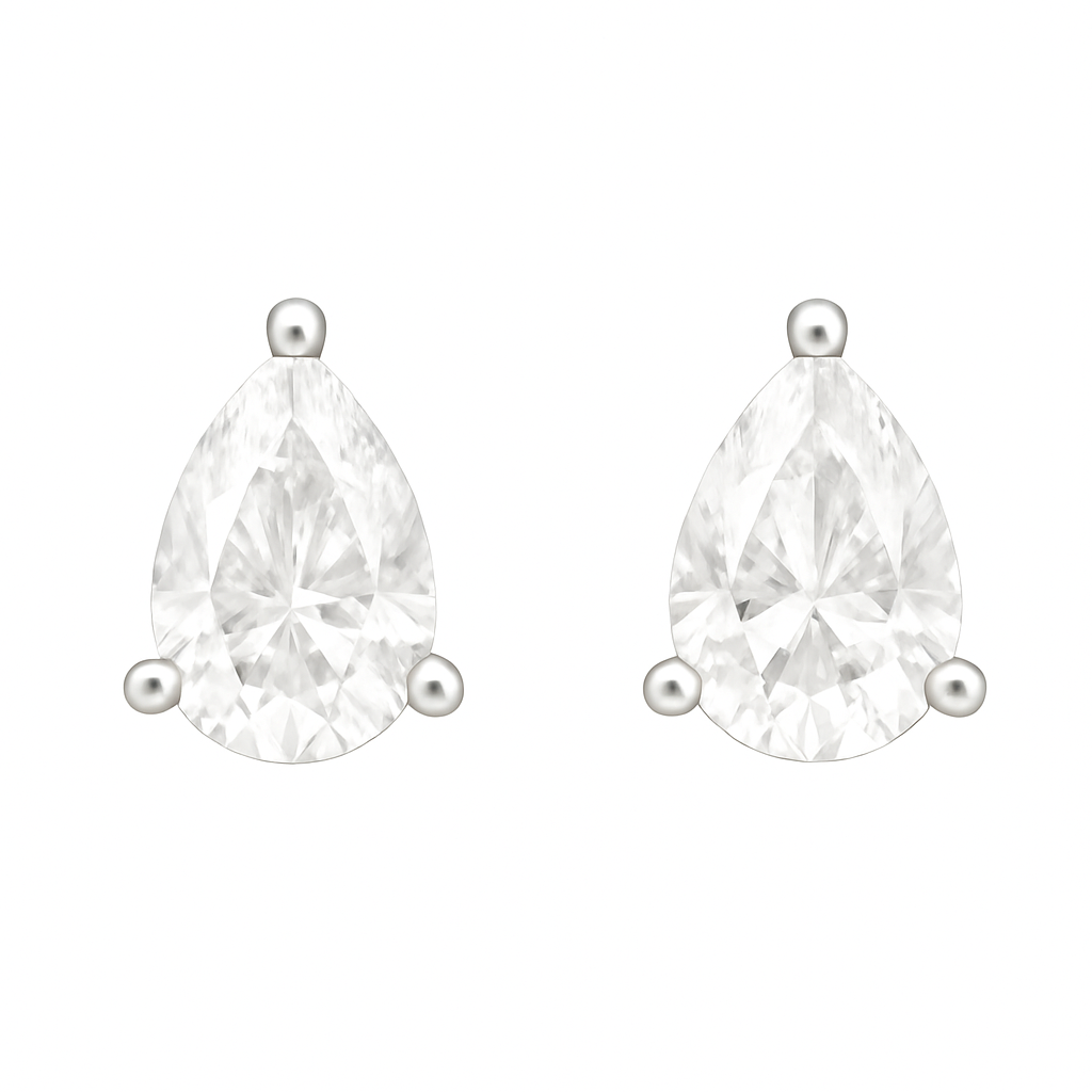 Rianne Pear-Cut Solitaire Studs