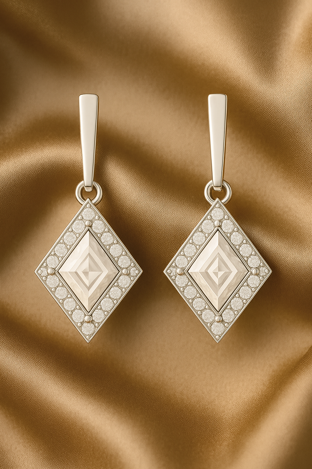 Rianne Diamond Halo Kite Earrings