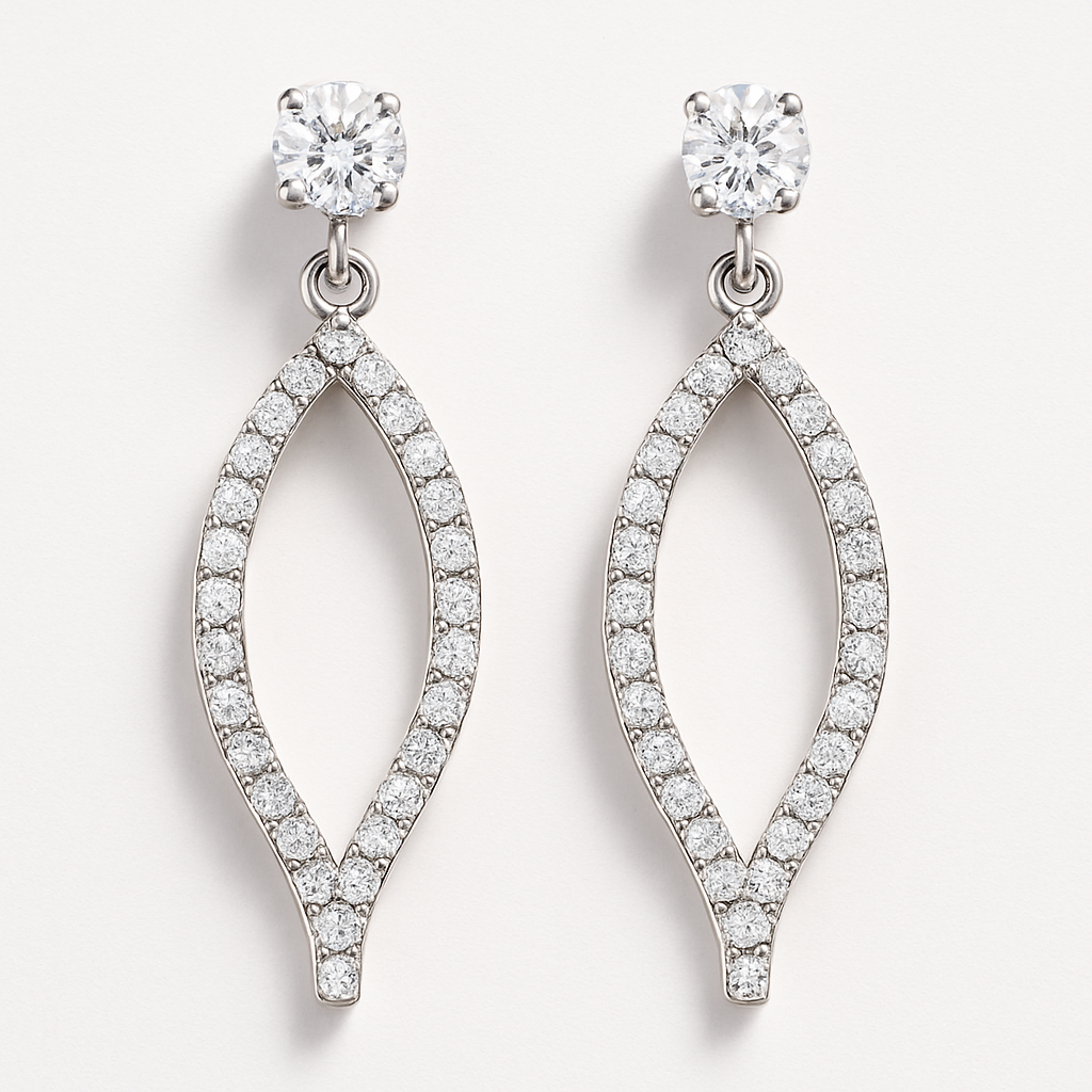 Rianne Marquise Pavé Drop Earrings