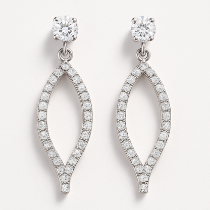 Rianne Marquise Pavé Drop Earrings