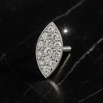 Rianne Marquise Diamond Cluster Nosepin