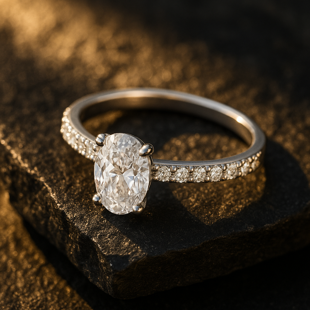 Rianne Oval Diamond Pavé Ring