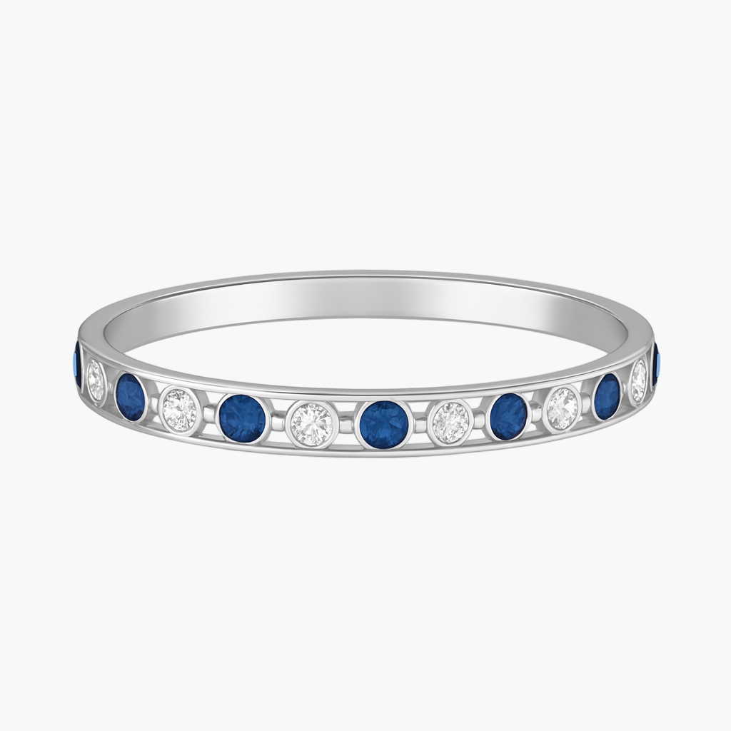 RIANNE Sapphire Moissanite Classic Bangle