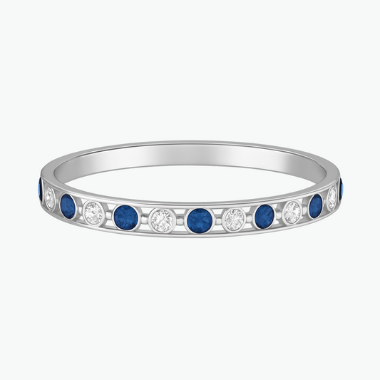 RIANNE Sapphire Moissanite Classic Bangle