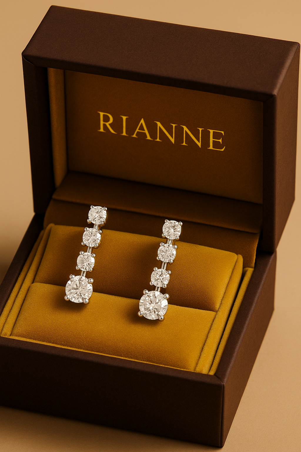 Rianne Graduated Solitaire Drop Earrings