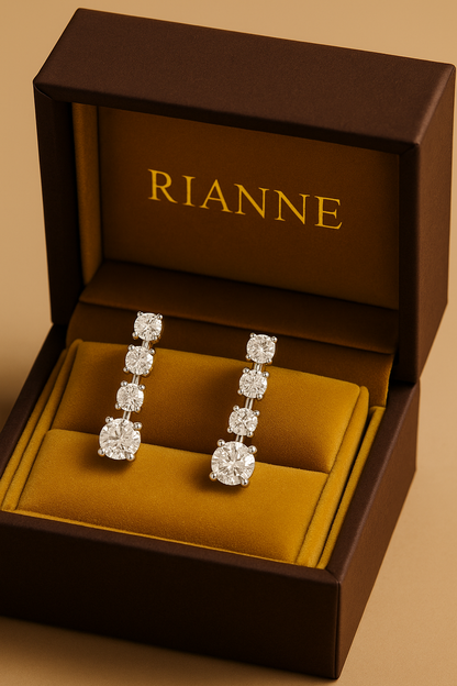 Rianne Graduated Solitaire Drop Earrings