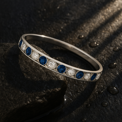 RIANNE Sapphire Moissanite Classic Bangle