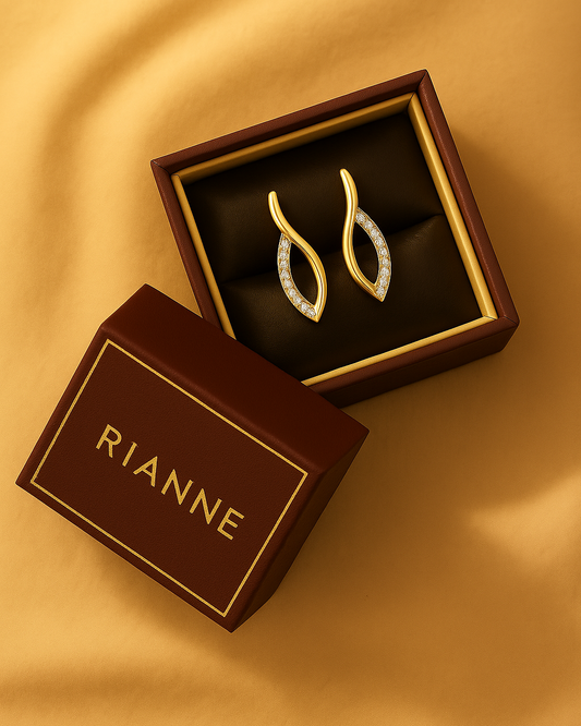 Rianne Twisted Marquise Studs